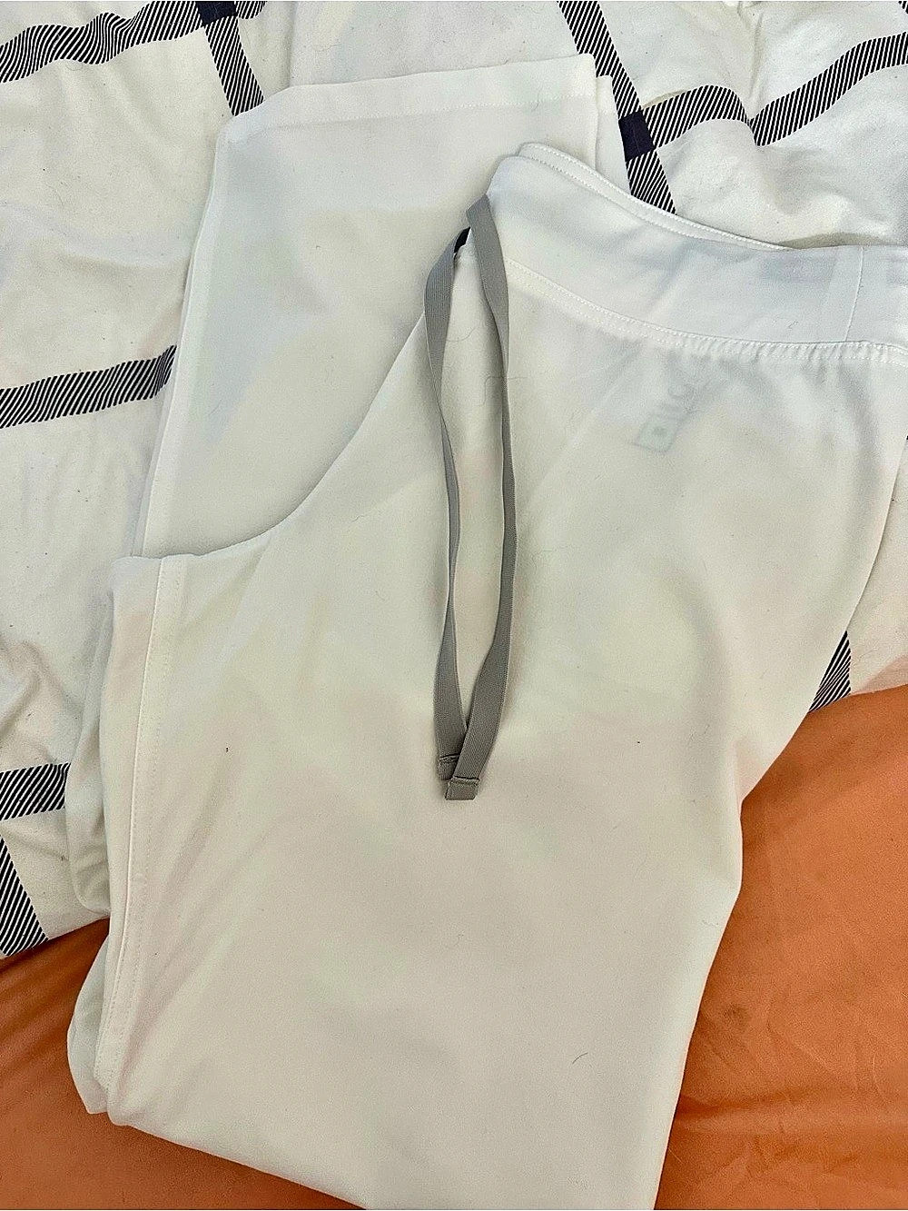 FIGS Technical Collection Scrub Pants White XS